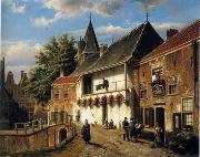 unknow artist European city landscape, street landsacpe, construction, frontstore, building and architecture. 143 Germany oil painting reproduction